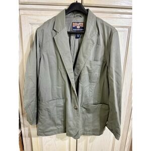 Duluth Trading Co Gentleman's Sz Large Casual Jacket Blazer Coat Two Button